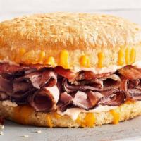 Bacon Smokecheesy Style · Choice of: smoked turkey, ham, chicken, or roast beef. Comes with: bacon, smoked cheddar, ch...
