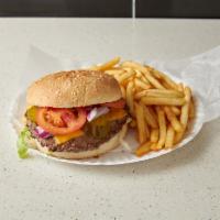 1. Cheeseburger Combo · Served with fries and soda.