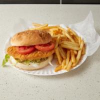2. Chicken Sandwich Combo · Served with fries and soda.