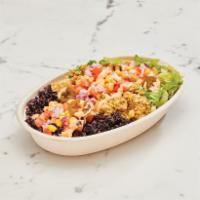 Power Bowl · Includes 50% extra serve of your choice filling, black rice and choice of beans. Toppings in...
