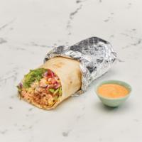 IQ Burrito · Your choice of filling, beans and black rice. Toppings include romaine lettuce, pepita salsa...