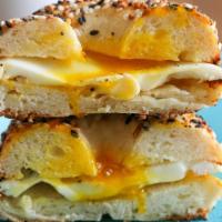 Eggs & Cheese Sandwich · Two large eggs and cheese om bread or bagel