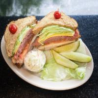 1. The Triple Decker · Boar's Head ovengold turkey, bacon, romaine lettuce, tomatoes, fresh coleslaw and Russian dr...