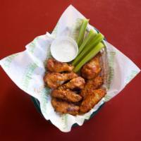 Hot Wings · 8 wings. Served with choice of dipping sauce.
