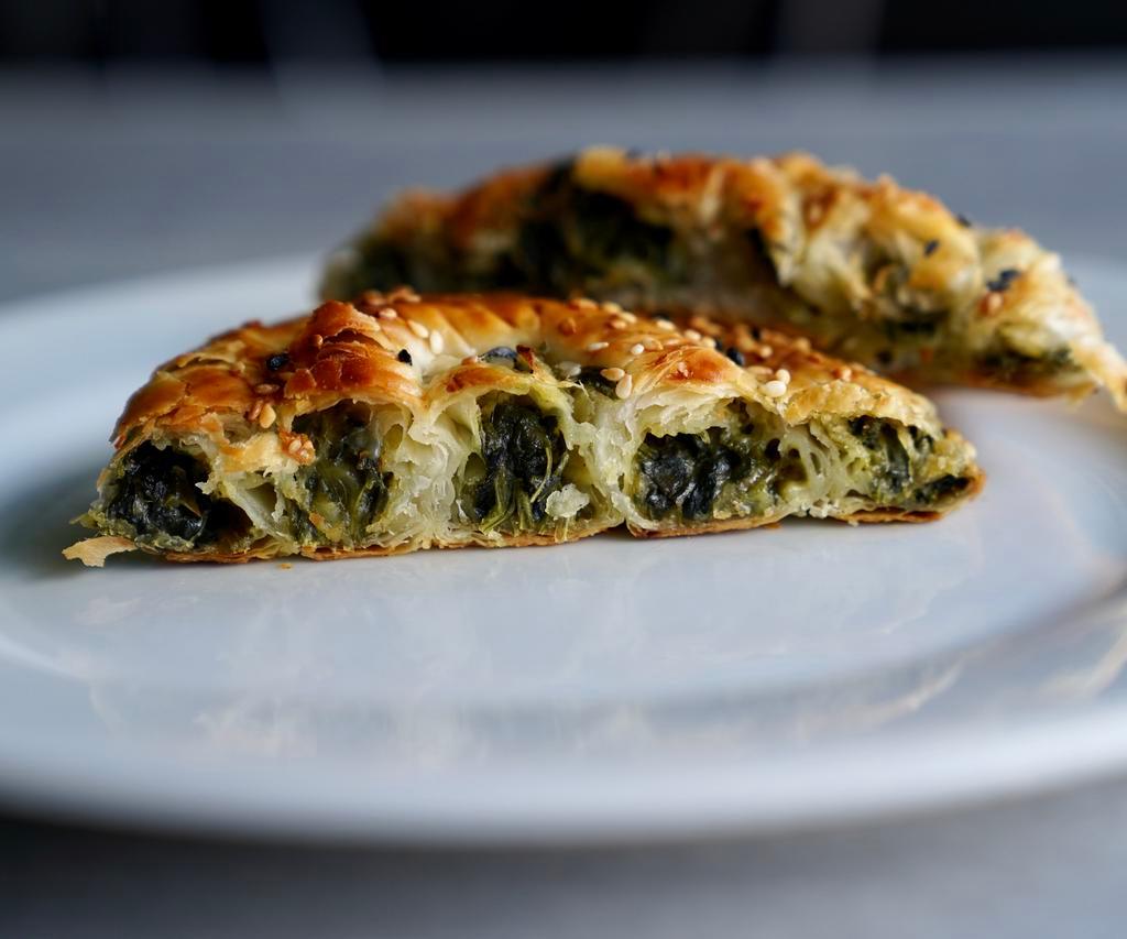 Spiral Borek with Spinach & Feta · Phyllo filled with spinach & feta cheese  