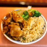 Sesame Chicken Combo · Fried Rice, Mixed Vegetables, Sesame Chicken