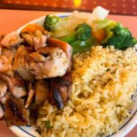 Bourbon Chicken Combo · Fried rice, Mixed Vegetables, Bourbon Chicken