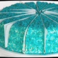 BLUE VELVET CAKE  · A moist 