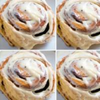 Cinnamon roll 4 pack · Large cinnamon roll with candied pecans for two a package to make it through a week with swe...