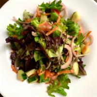 House Salad  · Mixed Greens, Tomato, Cucumbers, Red Onions, Carrots, Balsamic Vinaigrette