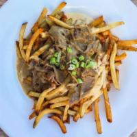 Duck Fries  · House Cut French Fries, Duck Confit, Duck Gravy, IPA Cheese Sauce 