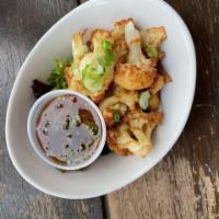 Fried Cauliflower  · Fried Cauliflower with Chili Lime Sauce 