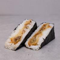 Spring Roll Onigiri · Vegetable. Contains sesame. Vegetarian.