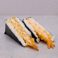 Shrimp Tempura Onigiri · Recommended best sellers. Contains sesame.
