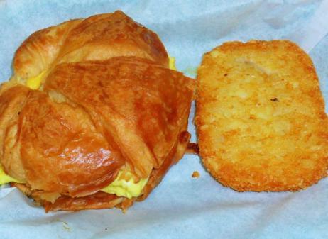 Breakfast Crossant · Comes with meat, egg and cheese