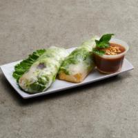 2. Goi Cuon · 2 pieces. Spring rolls with pork and shrimps.