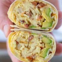 Rachel Special Breakfast Sandwich (Egg whites chopped spinach,mushroom,peppers avocado & turkey bacon) · four egg whites, chopped spinach,peppers omelette wraped with turkey bacon and sliced avocad...