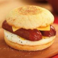 Beef Sausage Link Eggs & Cheese Sandwich  · Eggs and cheese and 100% beef or turkey sausage link.
Cook fresh per order. Choose your favo...