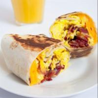Bacon Eggs Cheese & Breakfast Wrap  · Choose your favorite dressing. Choose your favorite cheese. Choose your favorite Wrap. Add-o...