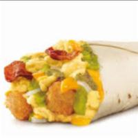 Bacon Eggs Cheese Hash Browns & Salsa Verde Breakfast Burrito  · Choose your favorite Meat. Choose your favorite cheese. Add-ons extra. 