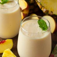  Pineapple Peach Smoothie (pineapple, peach,ginger, apple juice) · Pineapple, peach, ginger,apple juice or choose your favorite base.