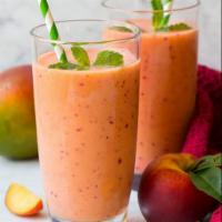 Strawberry Peach Mango Pineapple Smoothie  · Peach,mango, strawberry, pineapple Smoothie