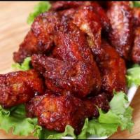 6 BBQ Chicken Wings  · 6 pieces bbq chicken wings 