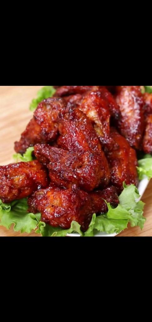 6 BBQ Chicken Wings  · 6 pieces bbq chicken wings 