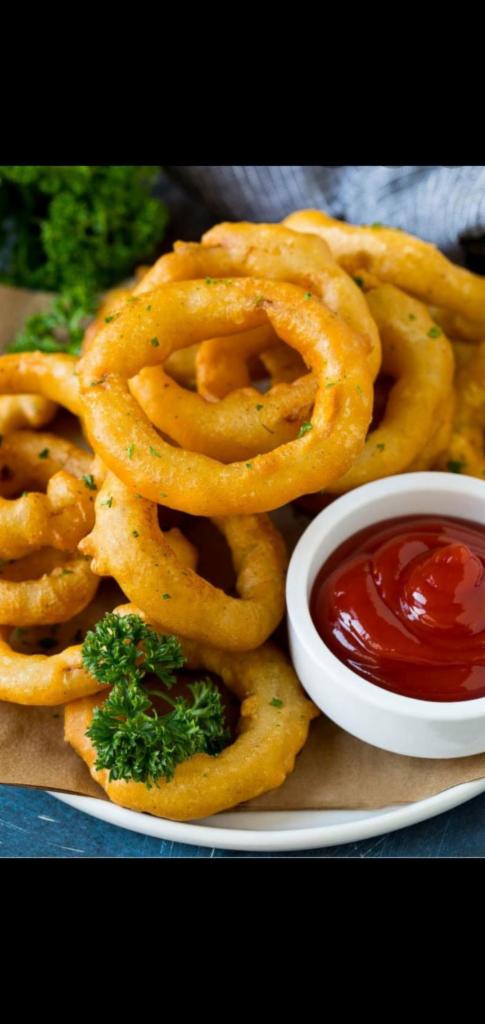 Onion Rings  · Onion rings. Choose your favorite dressing. 