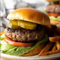 1/2 Pounder Angus Beef Traditional Classic Burger Sandwich (Beef burger with lettuce tomatoes & Pickles Add-ons extra) · 1/2 Pounder Angus Beef Burger. Choose your favorite dressing & Add-ons extra. 