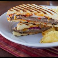  Tex-Mex Panini (roast beef pepper 🌶 is lettuce tomatoes jalapeños onions chipotle mayonnaise) · Boar'sHead Roast Beef, pepper jack cheese,lettuce,tomatoes, jalapeños, peppers, onions,chipo...