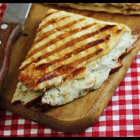  Grilled Chicken Pesto Panini (grilled chicken pesto sauce cheese peppers onions parmesan cheese & tomatoes) · Grilled chicken, pesto sauce, your choice of cheese, peppers,onions, parmesan cheese, tomato...