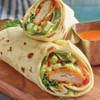  Spicy Chicken Cutlet Wrap (spicy chicken cutlet cheese lettuce and tomatoes) · Spicy Chicken Cutlet with cheese lettuce & tomatoes wrap sandwich. Choose your favorite dres...