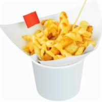 Cheesy French Fries · Our fries are made from locally sourced fresh potatoes, thick cut salted french fries are go...