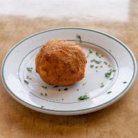 Rice Ball Specialty · Sicilian style with peas, mozzarella, tomato sauce and ground beef.