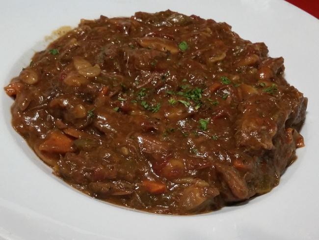 Beef & Guinness Stew · Traditional Irish stew with a hint of Guinness, tender chunks of beef, potato & garden vegetables.