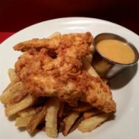 Kids Chicken Fingers · Served with your choice of side.