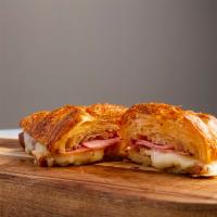 Ham and Swiss Croissant Sandwich · croissant, applewood smoked ham, swiss cheese