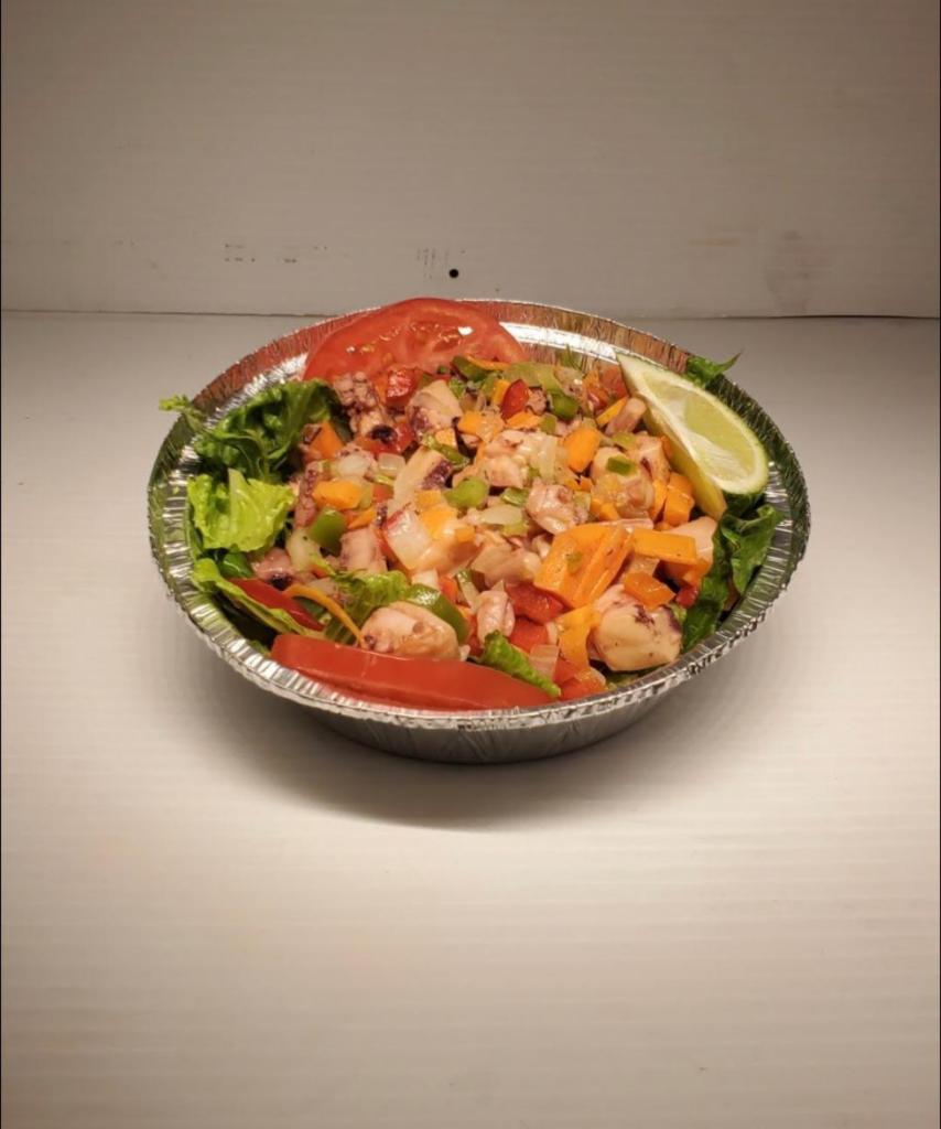 Ensalada de Pulpo · Octopus salad. 