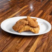 Chicken Tenders · 6 pieces. Comes with choice of dipping sauce. Ranch, blue cheese, ketchup mayo, garlic, swee...