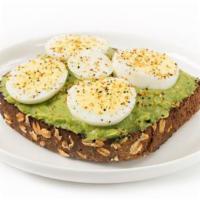 Everything Bagel Spice · avocado, hard-boiled egg, and everything spice