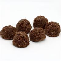 Raw Chocolate Date Bites · dates, almonds, walnuts, cocoa powder, bananas, cashew butter, organic agave, semi-sweet cho...
