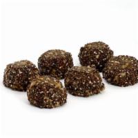 Peanut Butter Chia Energy Bites · chia seeds, peanut butter, oats, flax meal,  puffed rice, coconut oil, dates, peanuts, banan...