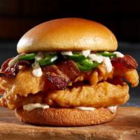 Hells Kitchen Chicken Sandwich · One or Two 4-Ounce of crispy or grilled chicken breast with jalapeno ranch, fresh jalapeno, ...