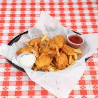 Fried Shrimp Basket · Served with coleslaw and your choice of french fries, onion rings or rice. 