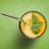 Mango Yogurt Infusion · Chilled churned yogurt drink, served with mango flavor.
