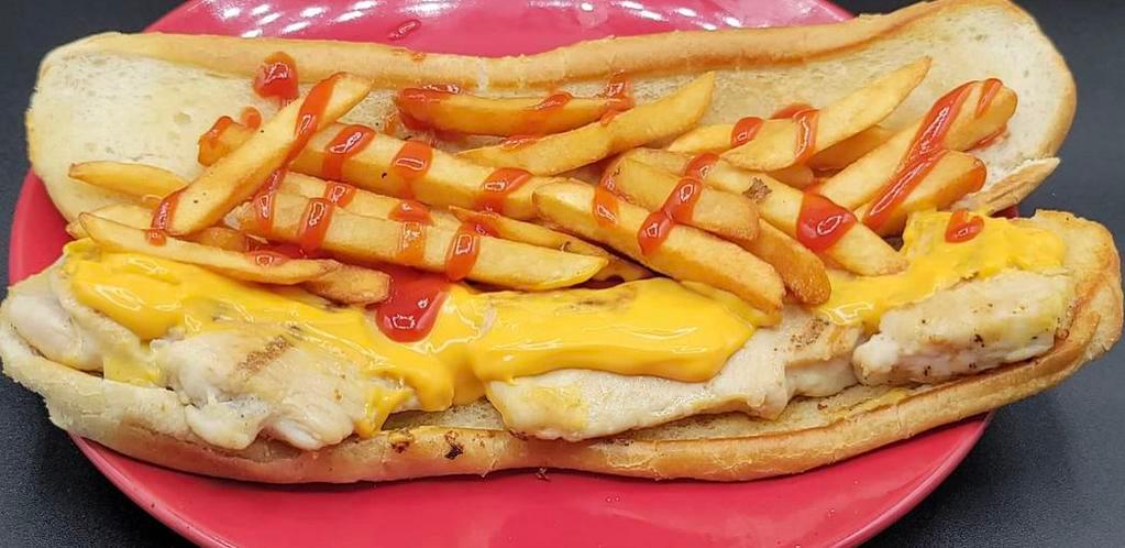 Italian grill chicken · 10 inch long get a chicken fries I need ketchup and mayonnaise