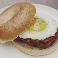 Simple BB · Fast, easy, delicious. Comes with hash brown patty, egg, and cream cheese