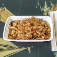 124. Beef Chow Fun · Stir fried vegetables and noodles.