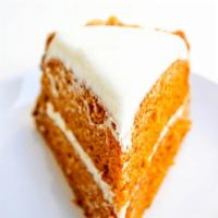 Carrot Cake  · Our freshly made carrot cake contains carrots mixed into the batter, layers of white cream t...